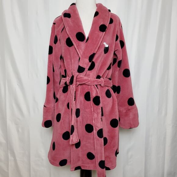 PINK Victoria's Secret Other - Pink Victoria's Secret Polka Dot Bathrobe SZ XS